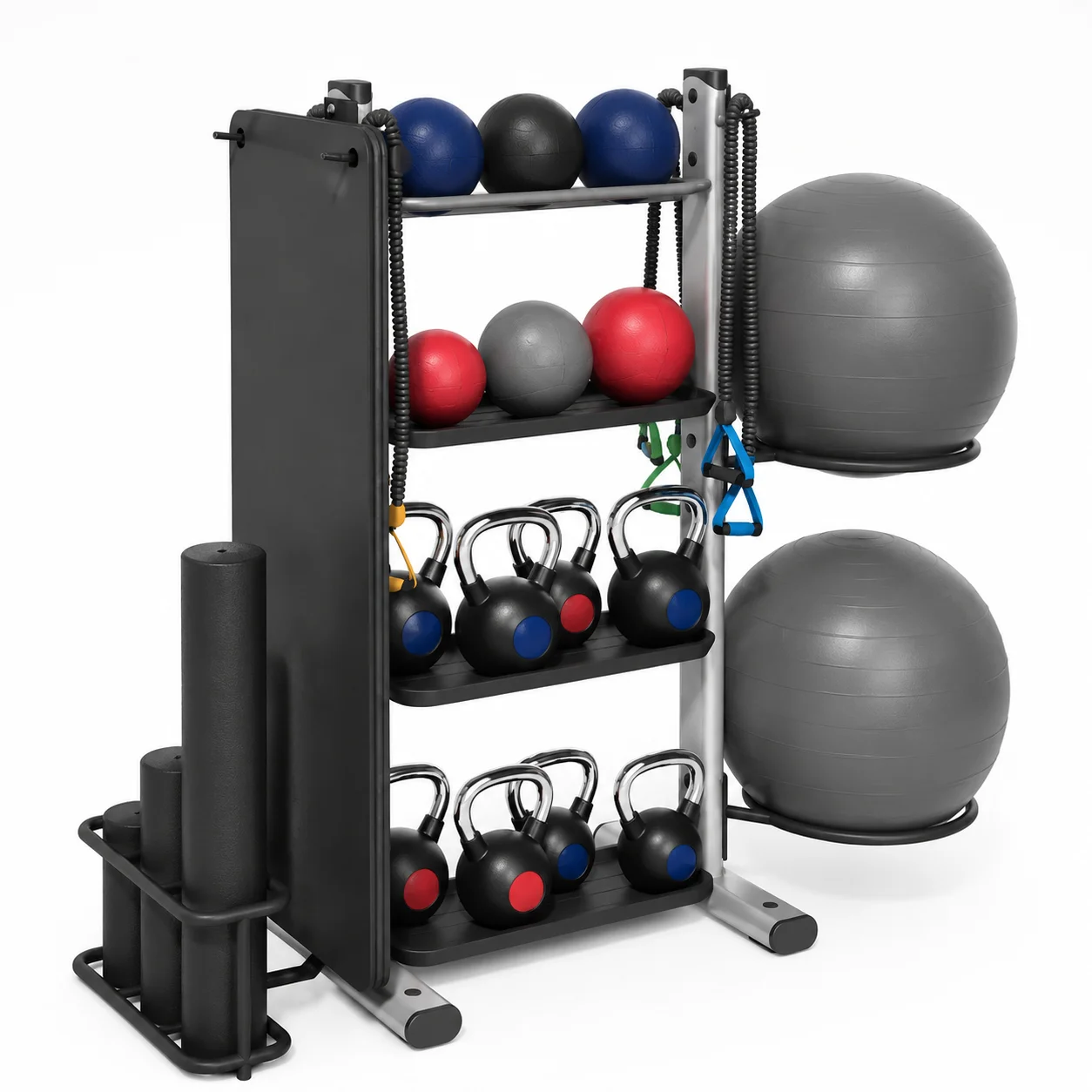 Giá Treo Bóng & Tạ Tay Độc Lập Multi-Accessory Storage Tower