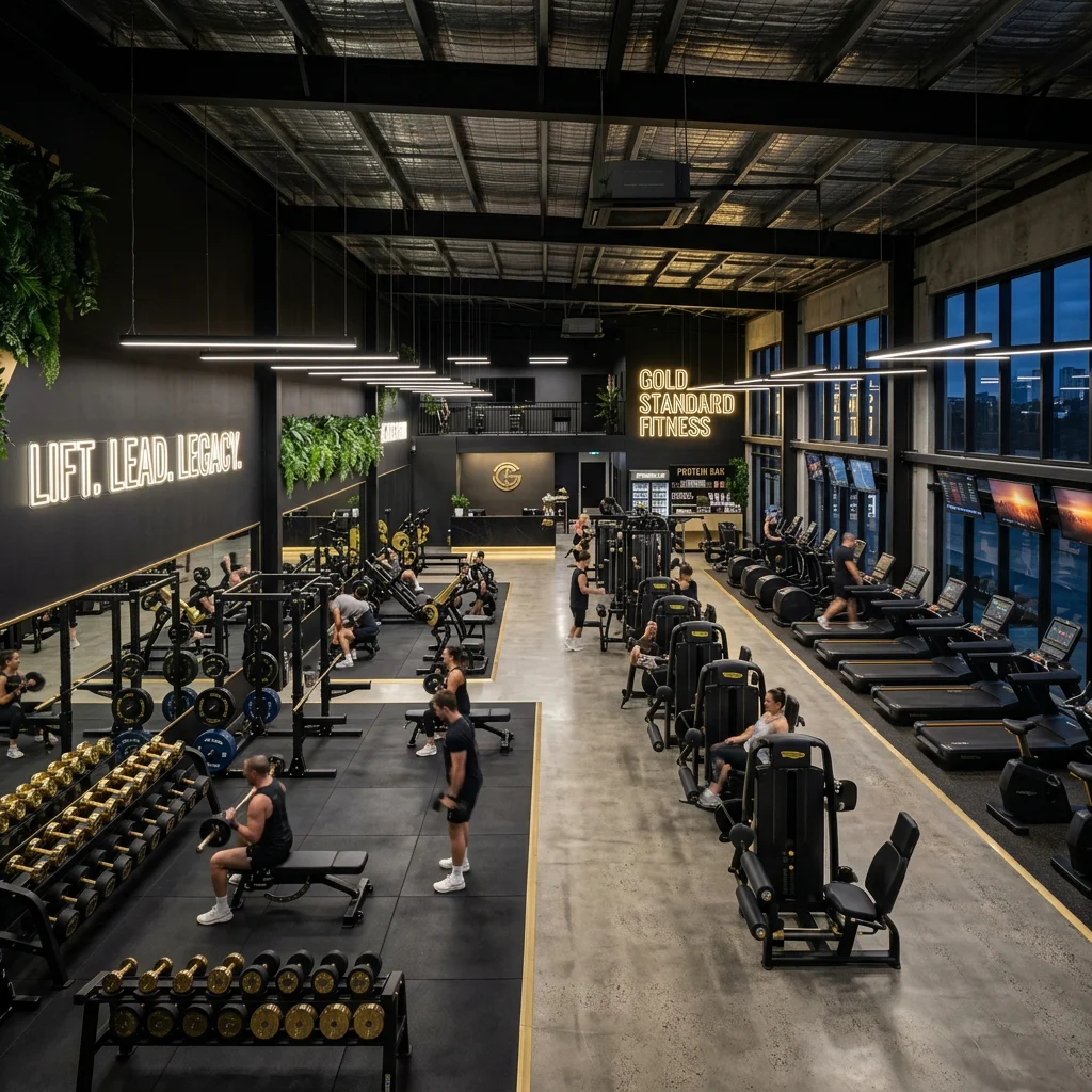 Concept Thiết Kế Commercial Gym 500m² Chuẩn Quốc Tế (2026)